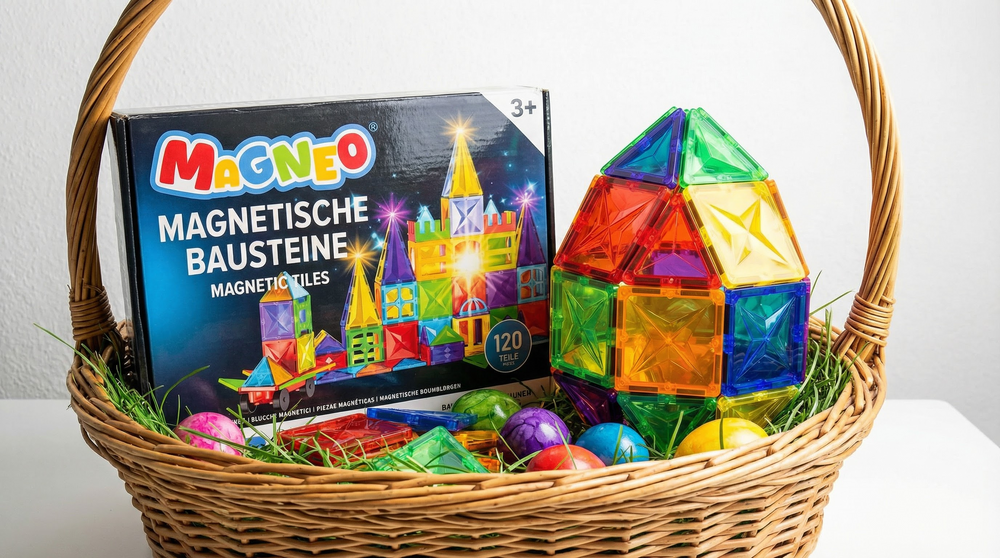 Ostergeschenke für Kinder: Warum MAGNEO Magnetbausteine das perfekte Geschenk im Osternest sind